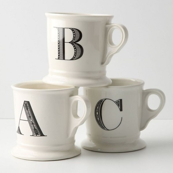 Anthropologie Other - NEW Anthropologie Monogram Mug Cup "N"